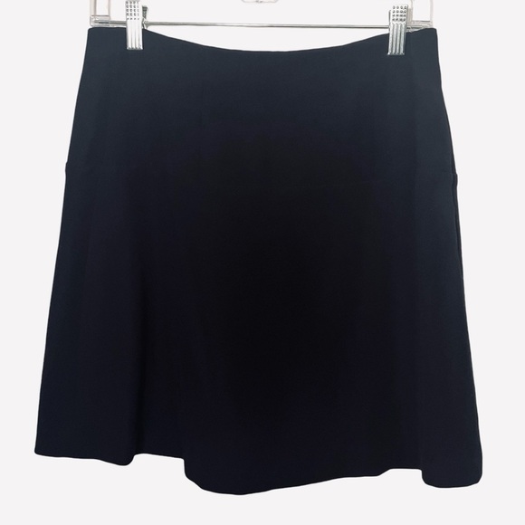 Theory Black Salda Vamp Mini Skirt Size 6 - Picture 2 of 11